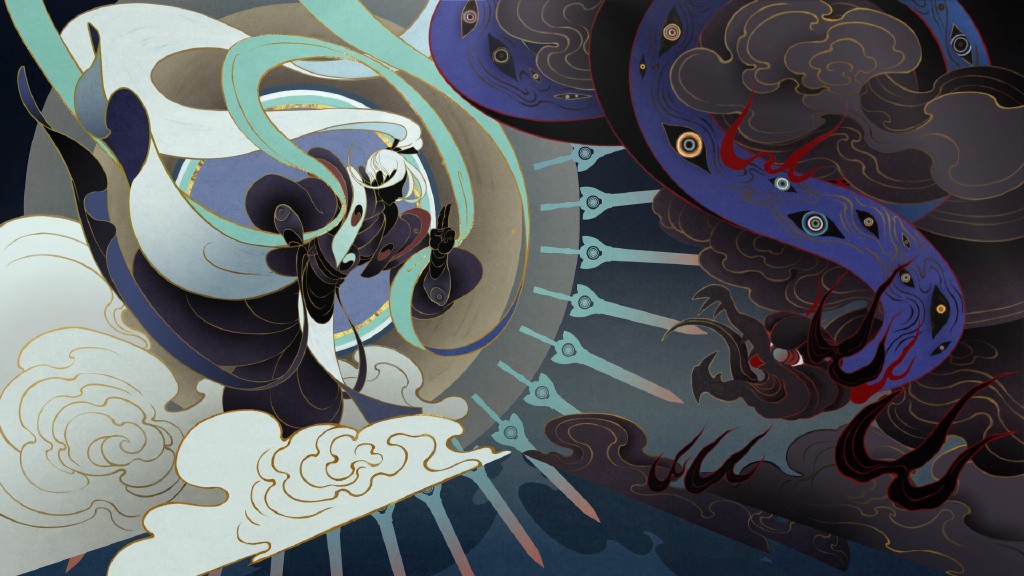 《王者荣耀》诸葛亮新皮肤「鹤羽星尊」动画