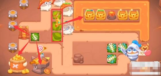 《<a href=https://cqasw.com/game/805.html target=_blank class=infotextkey>保卫萝卜</a>4》饿龙传说第26关通关攻略