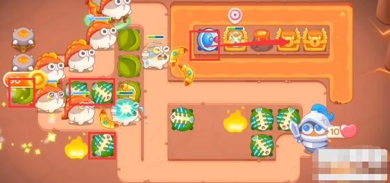 《<a href=https://cqasw.com/game/805.html target=_blank class=infotextkey>保卫萝卜</a>4》饿龙传说第26关通关攻略