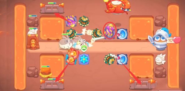 《<a href=https://cqasw.com/game/805.html target=_blank class=infotextkey>保卫萝卜</a>4》饿龙传说第49关通关攻略