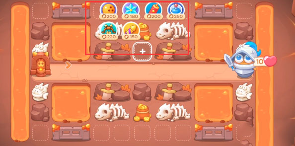 《<a href=https://cqasw.com/game/805.html target=_blank class=infotextkey>保卫萝卜</a>4》饿龙传说第49关通关攻略
