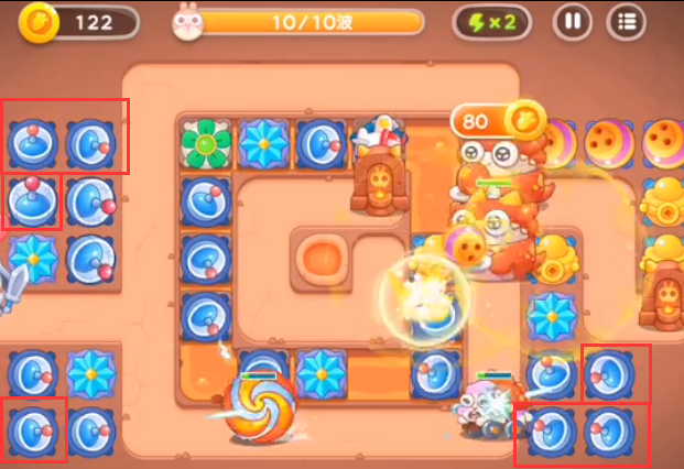 《<a href=https://cqasw.com/game/805.html target=_blank class=infotextkey>保卫萝卜</a>4》饿龙传说第38关通关攻略